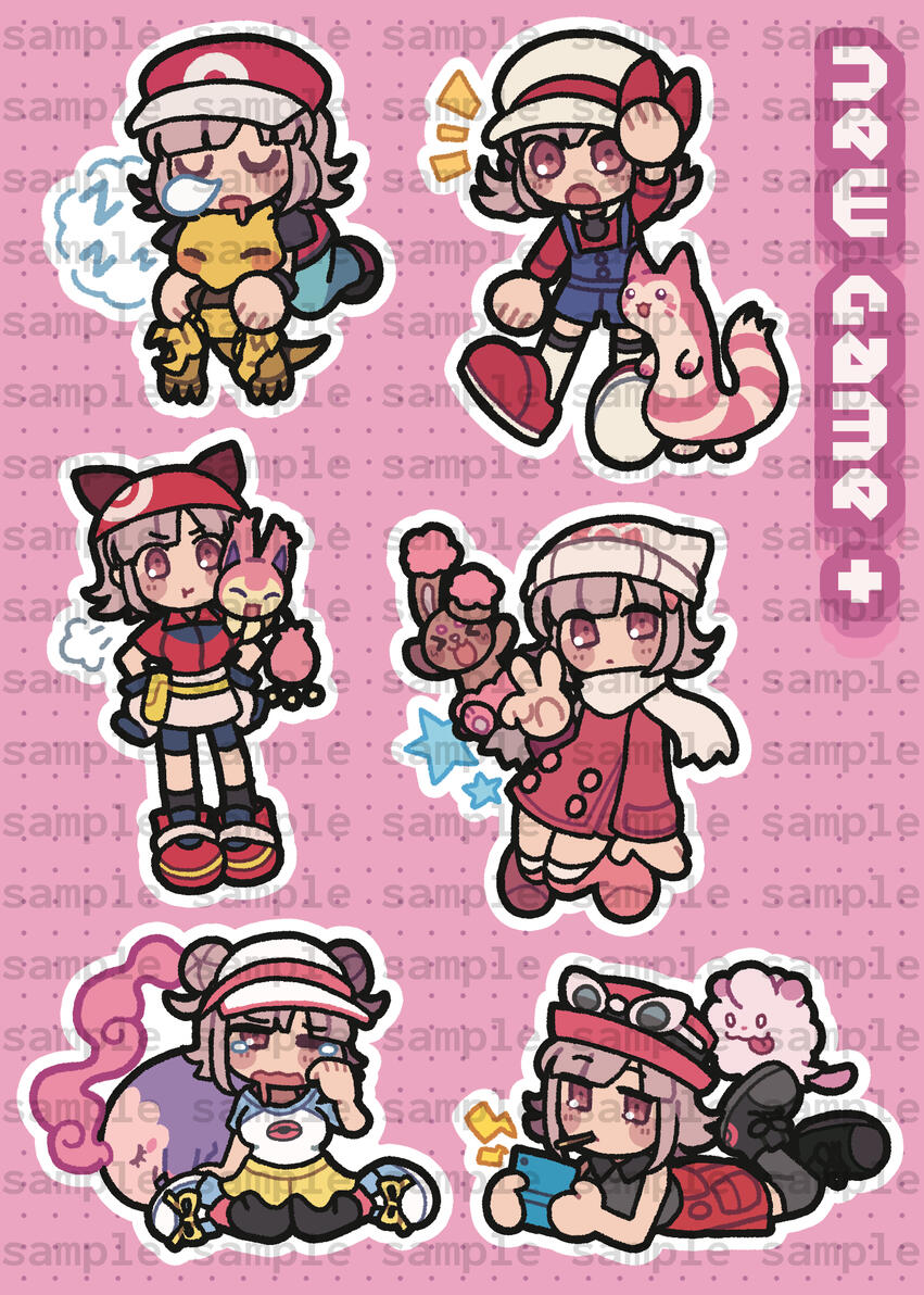 Sticker sheet for NEW GAME +