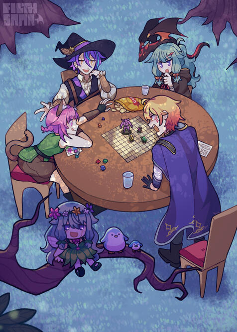 Page illustration for Untitled: A Project Sekai Zine