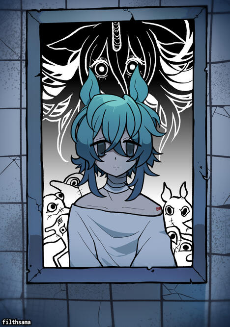 cyanide Fanart of "Horse Race Tests" (2025)